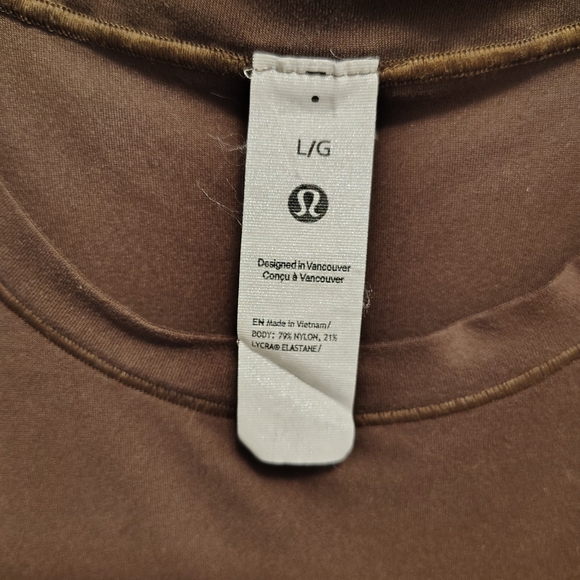 🍋 Lululemon Athletica Chocolate Long Sleeve Top - Size Small - Picture 2 of 6
